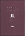 2003 LSU Law Commencement Program