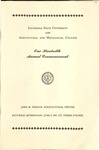 June 1961 LSU Law Commencement Program by LSU