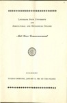 January 1961 LSU Commencement Program by LSU