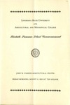 August 1961 LSU Commencement Program