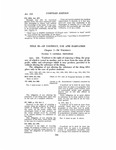 Title III. Of Usufruct, Use and Habitation (Art. 533 - 645) by Louisiana