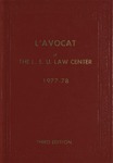 L'Avocat : 1978 by Louisiana State University Law Center
