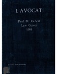 L'Avocat : 1983 by Louisiana State University Law Center